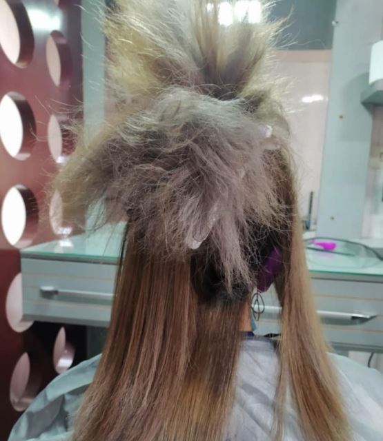 اتوکشی مو بعداز کراتینه