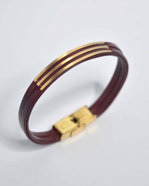 دستبند چرم 