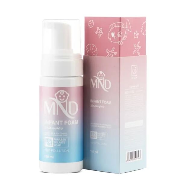شامپو فوم نوزاد ام ان دی