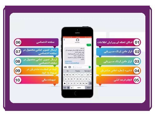 کارت ویزیت الکترونیکی (فارسی یا لاتین)