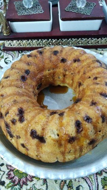 کیک موز وگردو