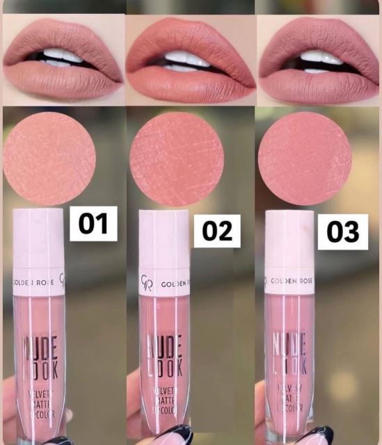 رژلب نود مات گلــــدن رز