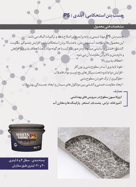 چسب بتن استحکامی (آبندی) P5