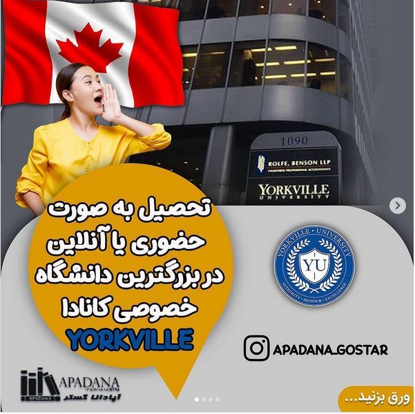 تحصیل به صورت حضوری یا آنلاین در بزرگترین دانشگاه خصوصی کانادا YORKVILLE