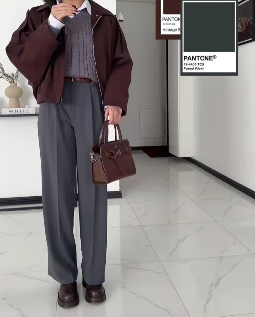 بامبر ژاکت زرشکی