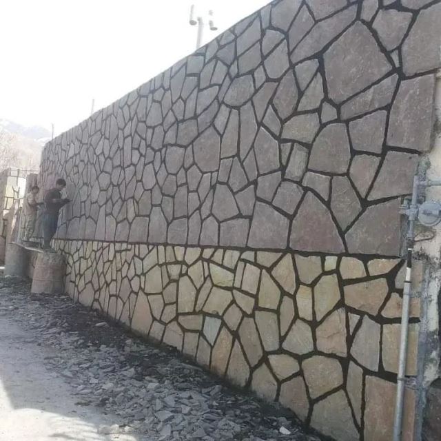 اجرای سنگ وارقه ای دیوار به کیفیت بالا