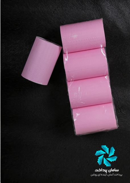 رول حرارتی 36 متری رنگ صورتی