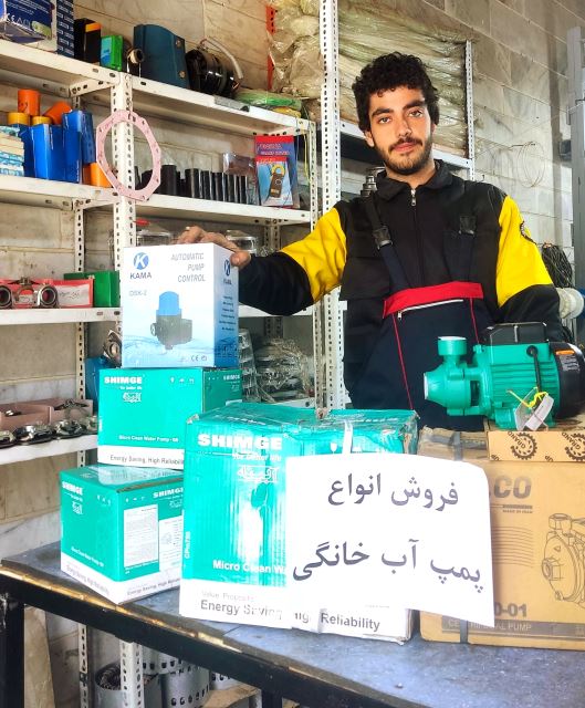 مسعود گرامی فروشنده پمپ آب خانگی قزوین