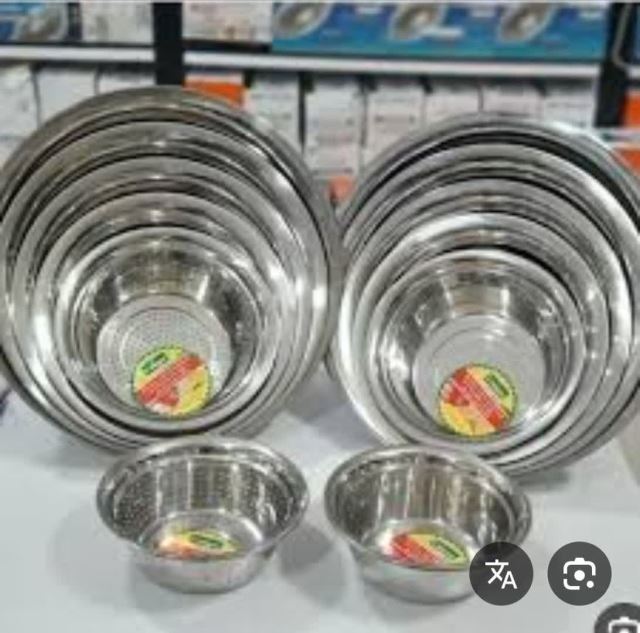سرویس 6 پارچه آبکش و لگن یونیک سایز 20 24 28 32 36 40