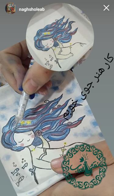 زیر لعابی نقاشی روی ظرفهای سرامیکی