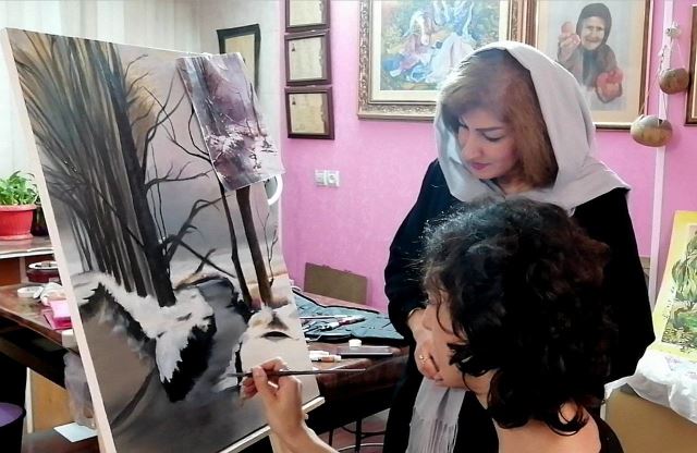 آموزشگاه طراحی رنگ و روغن در اصفهان