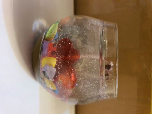 شمع شیشه ای 