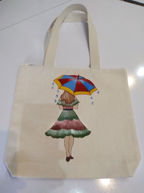 کیف گلدوزی وربان دوزی ونقاشی 