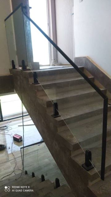 نرده شیشه سکوریت 10 میل ساده