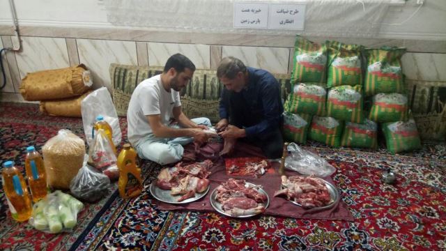 تهیه و توزیع گوشت بمناسبت عید قربان...