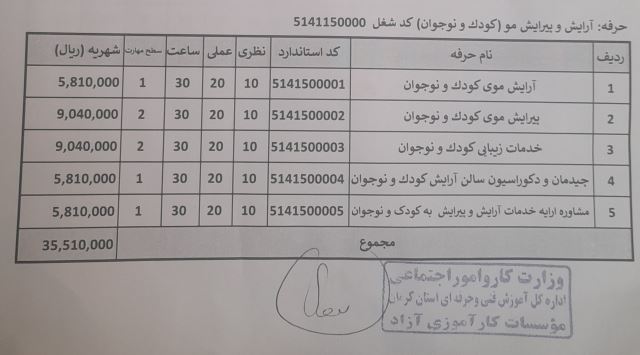 آموزش دوره آرایش مو کودک و نوجوان