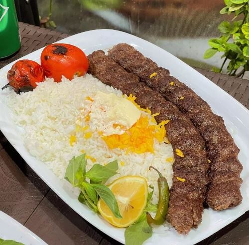 چلو کوبیده دو سیخ 100 گرمی