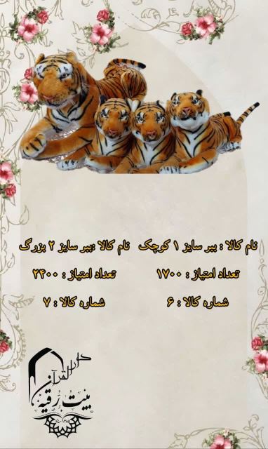 ببر سایز بزرگ 