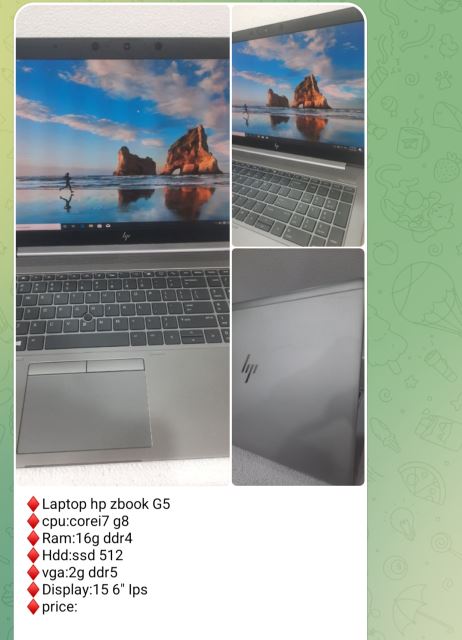 لپ تاپ hp zbook g5