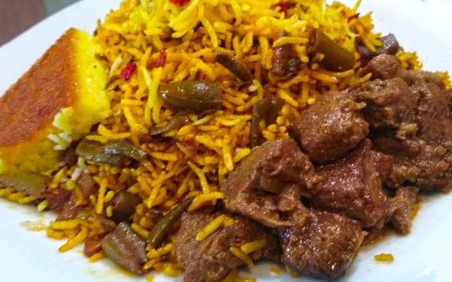 استانبولی پلو با گوشت کنجه