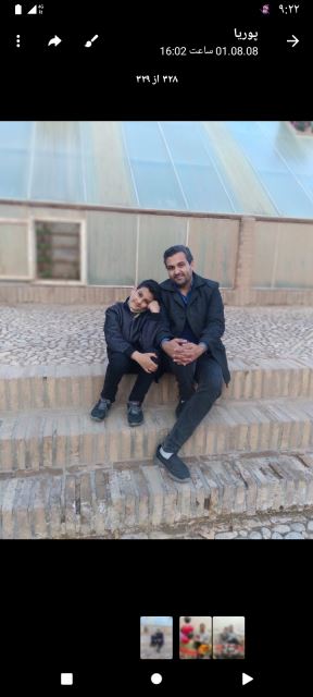 من و پوریا در آرامگاه خیام