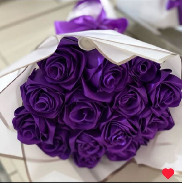 15 شاخه رز بنفش 