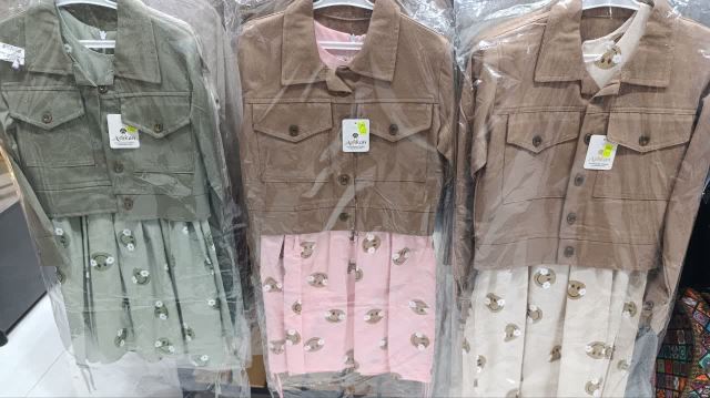 کت سارفانی دخترانه استیکر دار