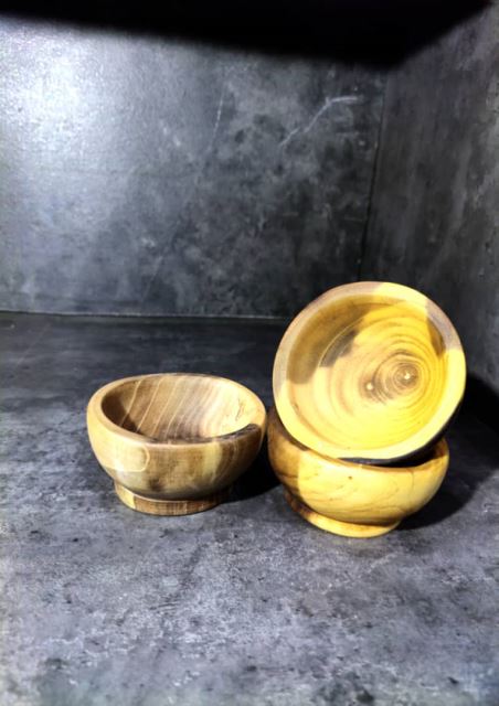 کاسه چوبی چوب گردو قطر 10