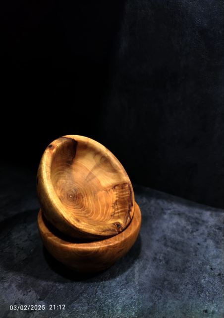 کاسه چوبی چوب افرا قطر 10