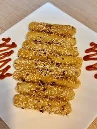 کراکت سیب زمینی کنجدی(دانه ای)