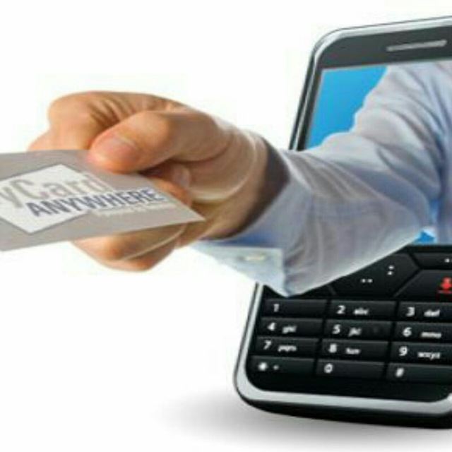 کارت ویزیت الکترونیک حروف فارسی