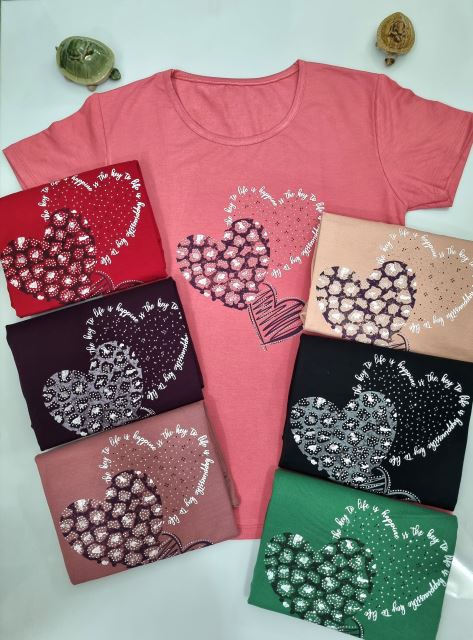 تیشرت طرح قلب