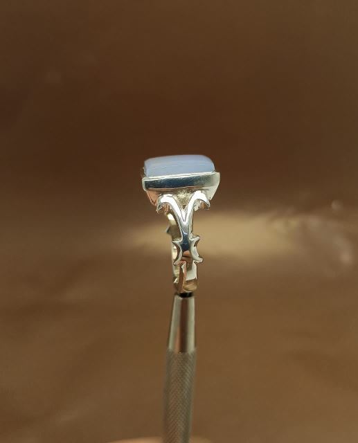 انگشتر مدل صفوی طرح لنگری