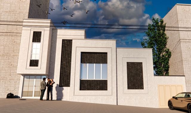 طراحی نمای مدرن بهشت غربی 