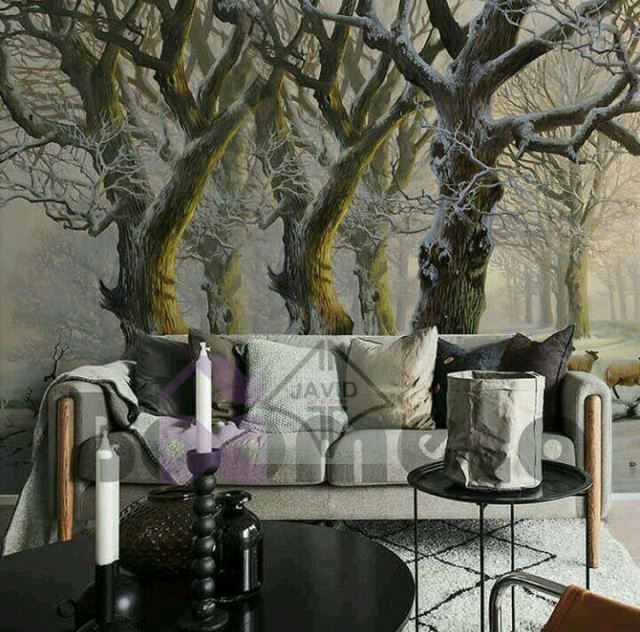 نمونه کاغذ دیواری سه بعدی