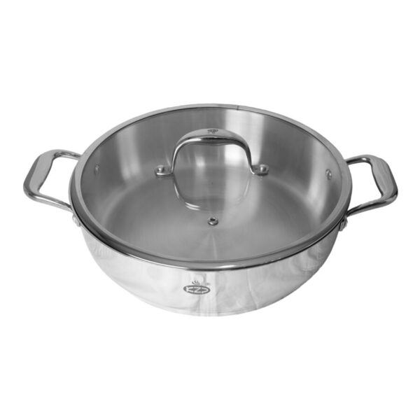 تابه دو دسته استیل ترک برند kzp