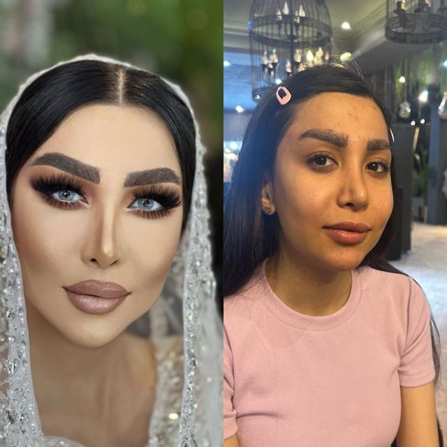 خدمات میکاپ 🥰 برای دیدن نمونه های بیشتر روی عکس کلیک کنید