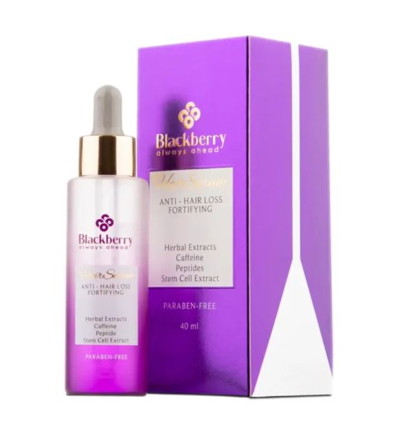 سرم تقویت‌کننده و ضدریزش مو حاوی عصاره کشت سلولی میوه سیب بلک بری