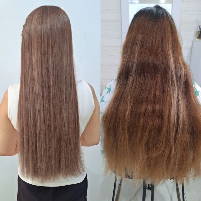 خدمات احیا صافی مو 😍 برای دیدن نمونه کارهای بیشتر روی عکس کیلیک کنین☝🏻