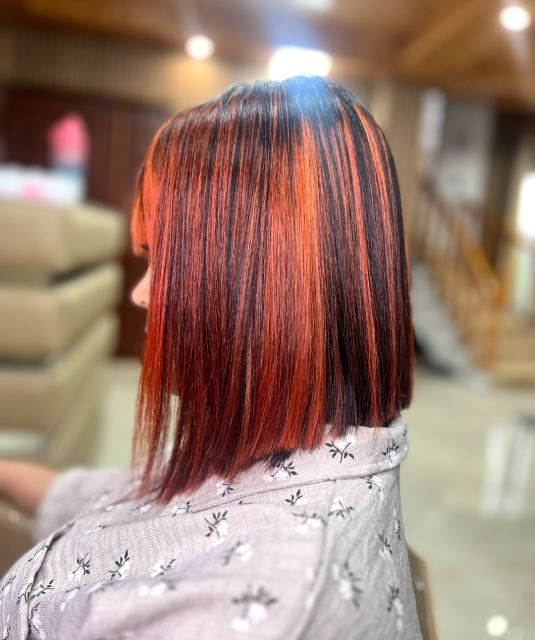 رنگ مو خاص و مدل فشن