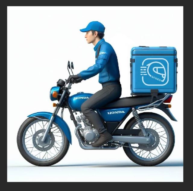 پیک با جعبه