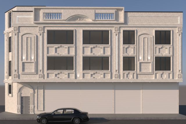 طراحی نما کلاسیک.کارفرما آقای مجید خوش وحید