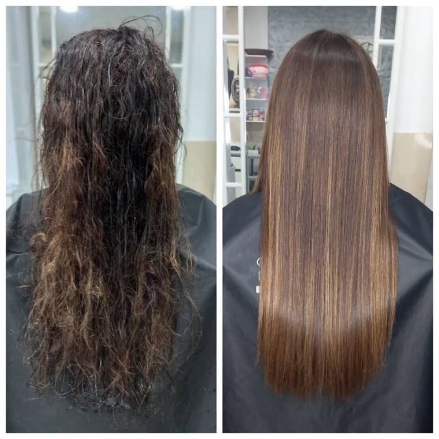 خدمات کراتین احیا صافی مو