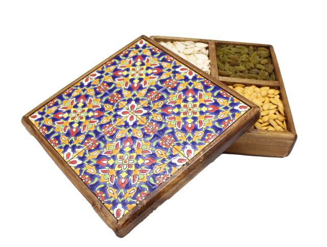 جعبه پذیرایی 4 کاشی هفت رنگ