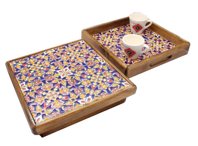 جعبه پذیرایی 4 کاشی هفت رنگ