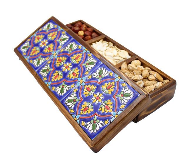 جعبه پذیرایی 3 کاشی هفت رنگ