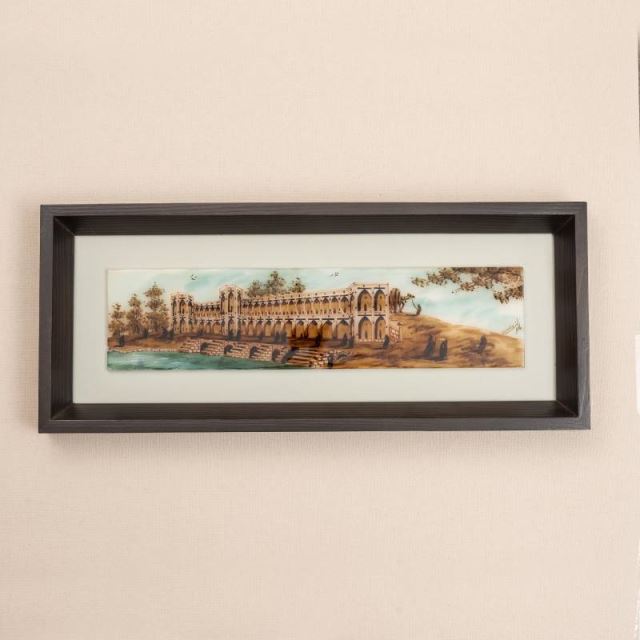 سنگ مرمر با تکنیک هنر نقاشی و خطاطی