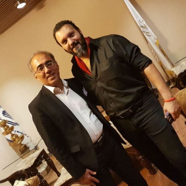 با کامبیز دیرباز عزیز هنرمند بی نظیر در بازی فینال آسیایی پرسپولیس