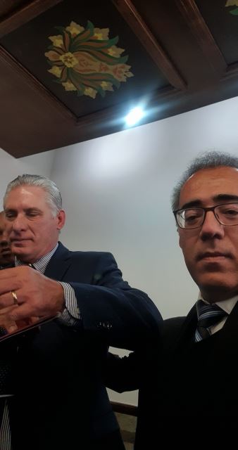 دیدار با ریاست جمهوری کوبا در سفز ایشان به ایران سال 1402 در کاخ سعد آباد