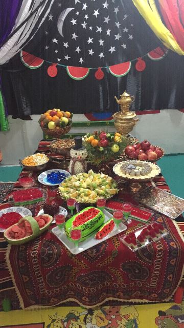 جشن شب یلدا داخل مهد کودک